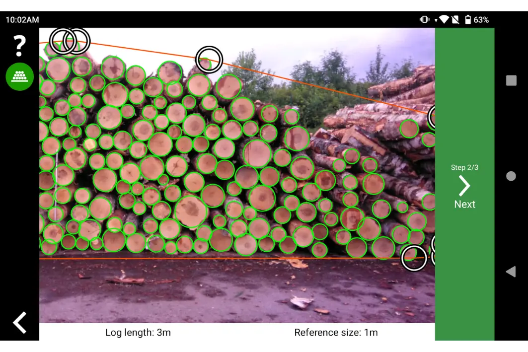 Adjust the area of interest