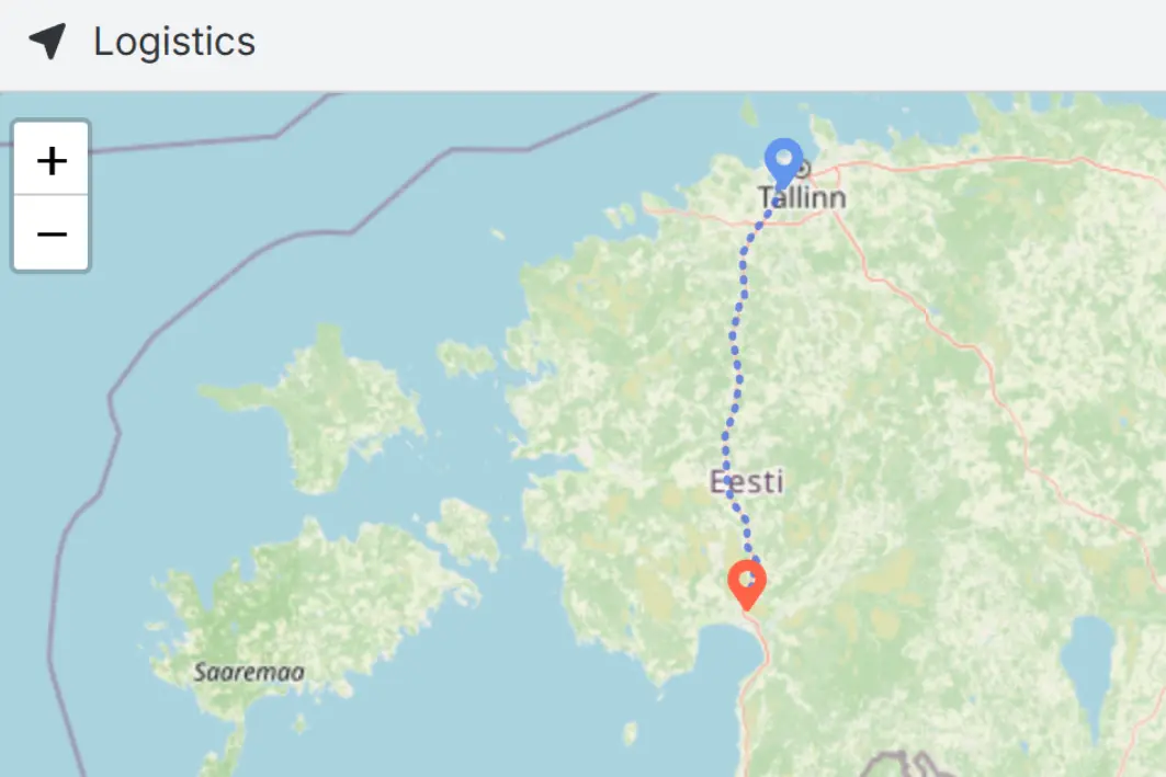 Logistics tracking: real-time truck movement from load to delivery. Logistics tracking: real-time truck movement from load to delivery.