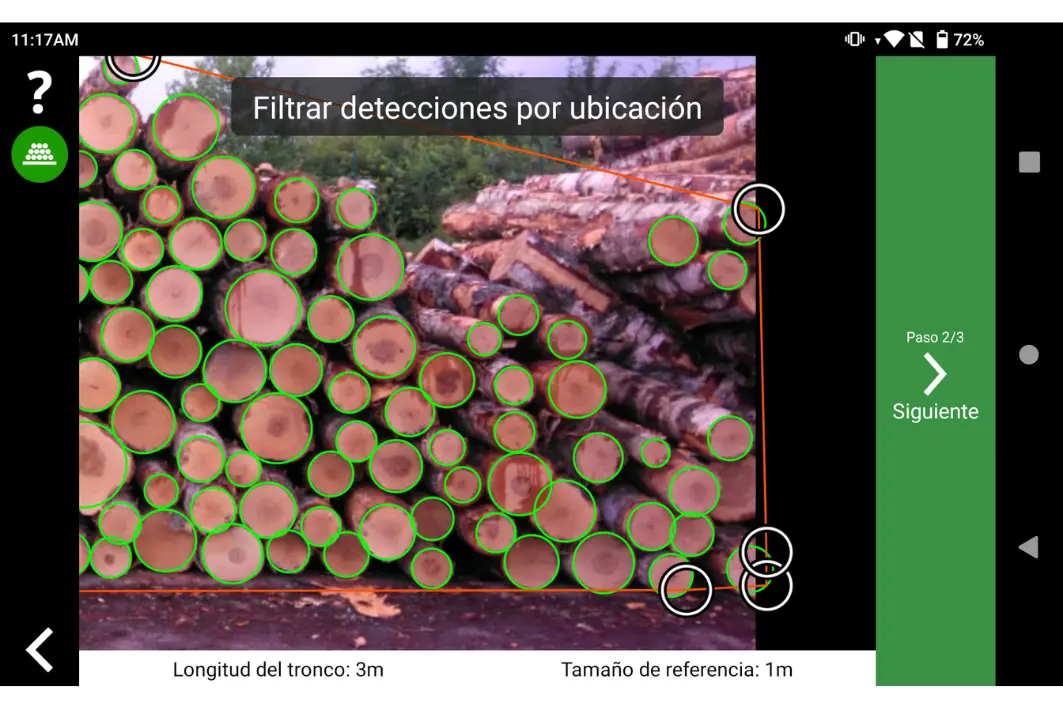 Ajusta el área de interés Ajusta el área de interés